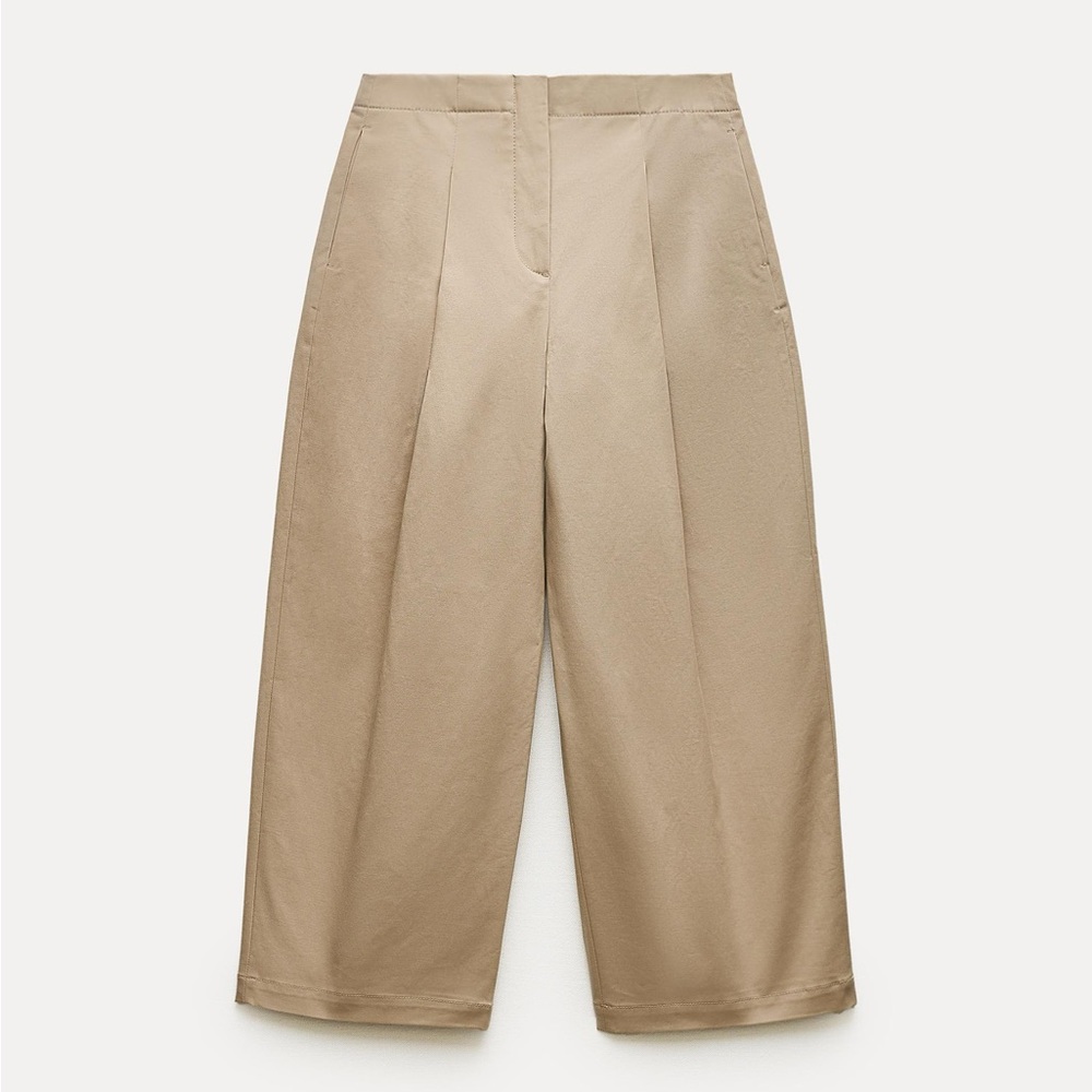 NWOT Zara ZW Collection Darted Tapered Pants
